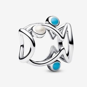 Pandora Openwork Fish CharmSterling silver